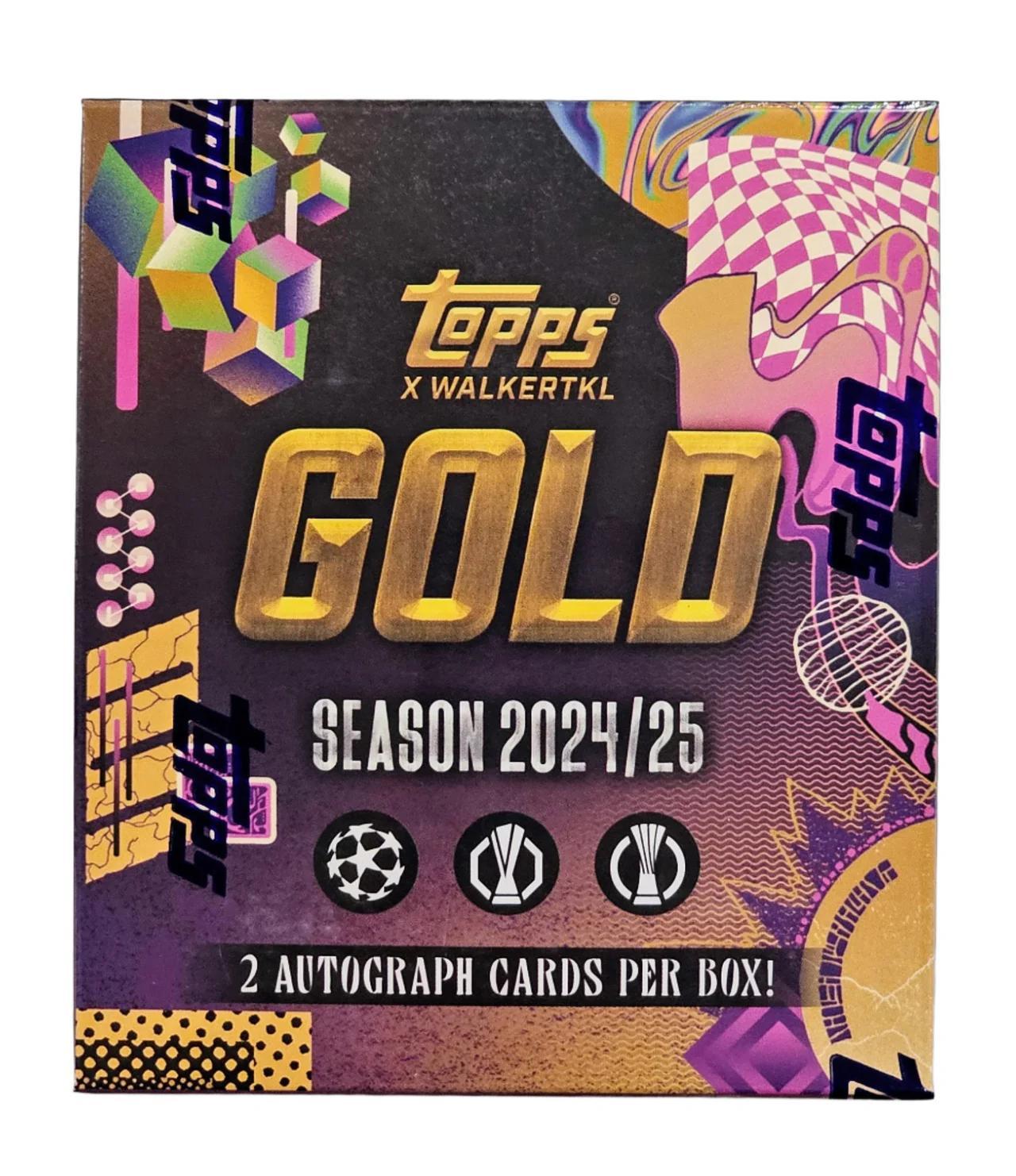 Topps Gold UEFA Club Competitions 2024/25 Fußball-Hobbybox