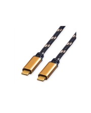 ROLINE GOLD USB4 Gen3x2 40Gbit/s Kabel C-C ST/ST 100W 2m Digital/Daten 2 m (11.02.9039)