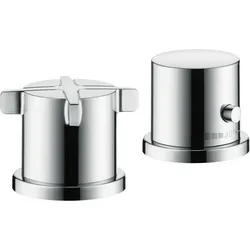 hansgrohe AXOR Citterio E 2-Loch Wannenrandarmatur mit Thermostat, 36412000, Farbe: Chrom