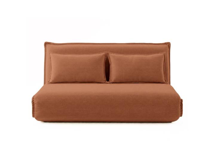 Best Mobilier Banquette convertible clic-clac 2 places, CANDICE Orange Terracotta