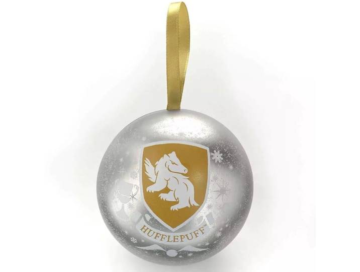 The Carat Shop - Harry Potter Huffelpuf Kerstbal - Cadeaubal met Ketting