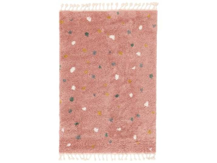 RugVista Confetti Kinderteppich, 160 x 230 cm, Rosa Moderne, Rechteckig, Niedriger Stapel, Nur chemische Reinigung, Oeko-Tex 100, Ohne gefährliche Chemikalien, Kinderzimmer