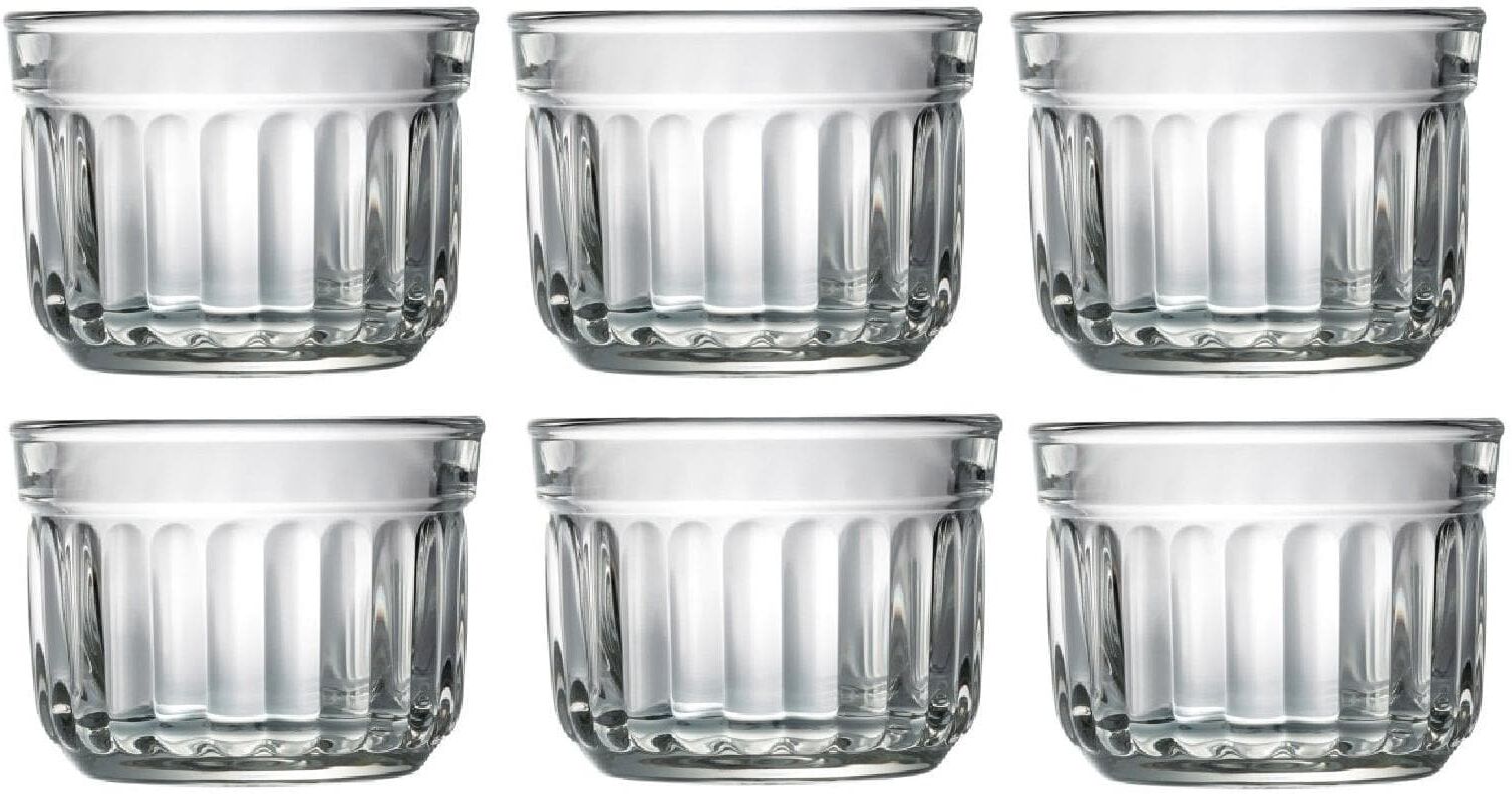 Dessertschale "La Rochère Delice 1dl 6er Set", transparent, H:5,3cm Ø:7cm, Glas, Schüsseln, Dessertschale transparent Ø 7cm