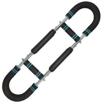 Uplifted Finds Multifunctional Adjustable U Arm Chest Expander Strength Trainer 88 Lbs Blue