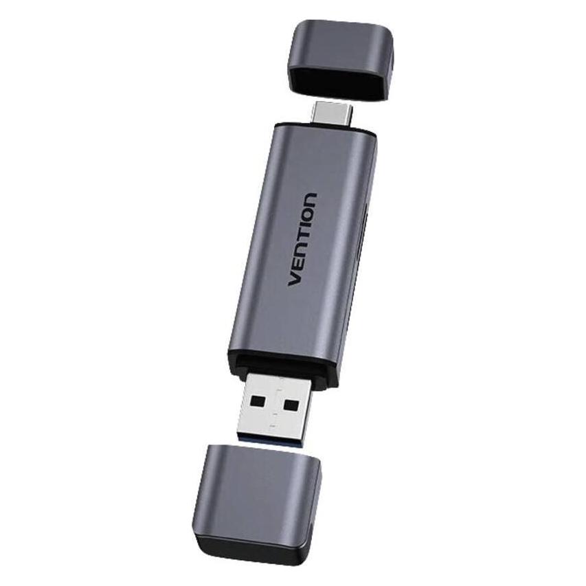 Vention 2-in-1 USB 3.0 A+C Kartenleser - grau (CLLH0)