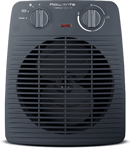 Calefactor portátil - Rowenta SO221, 2000 W, 35 m², 2 Velocidades, Calentamiento rápido, Modo ventilador, Apagado automático 1, Azul