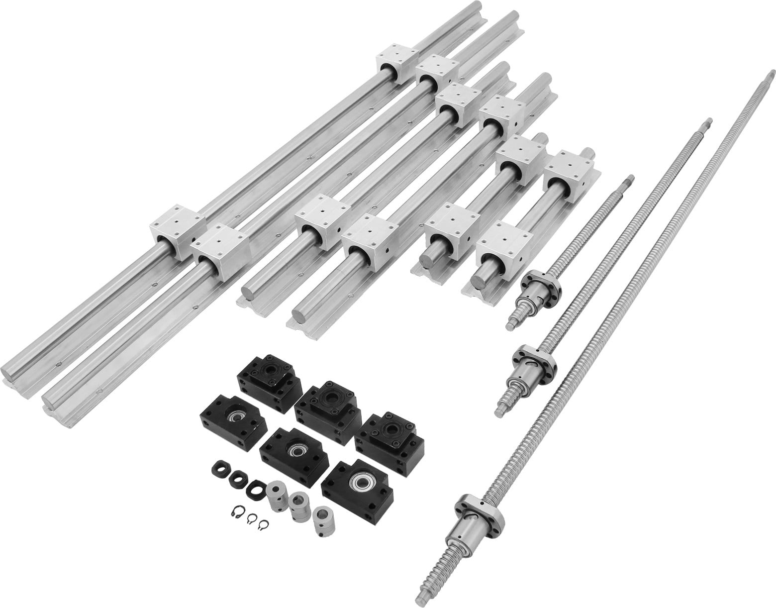 VEVOR SBR20 Lineaire geleider en SFU1605-350/650/1050mm kogelomloopspindel CNC set