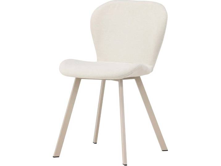FURNLUX Dining Room Chair Lilja Beige 48cm / Hauptfarbe: Beige / Abmessungen: 48 x 50 x 80 cm