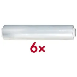 OTTO Office 6x PE-Stretchfolie »Cast« 500 mm x 300 m transparent, 50 cm