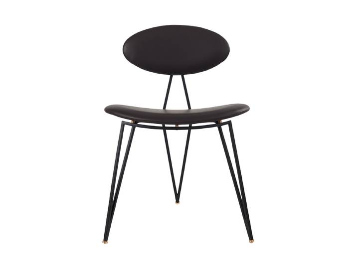 Echtleder Design Stuhl „Semper“ Java Braun AYTM
