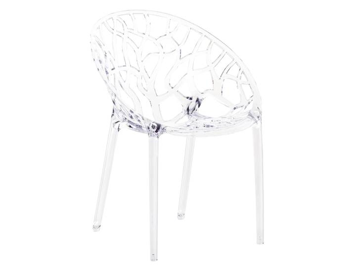 CLP Wetterbeständiger Stapelstuhl Crystal aus Kunststoff transparent