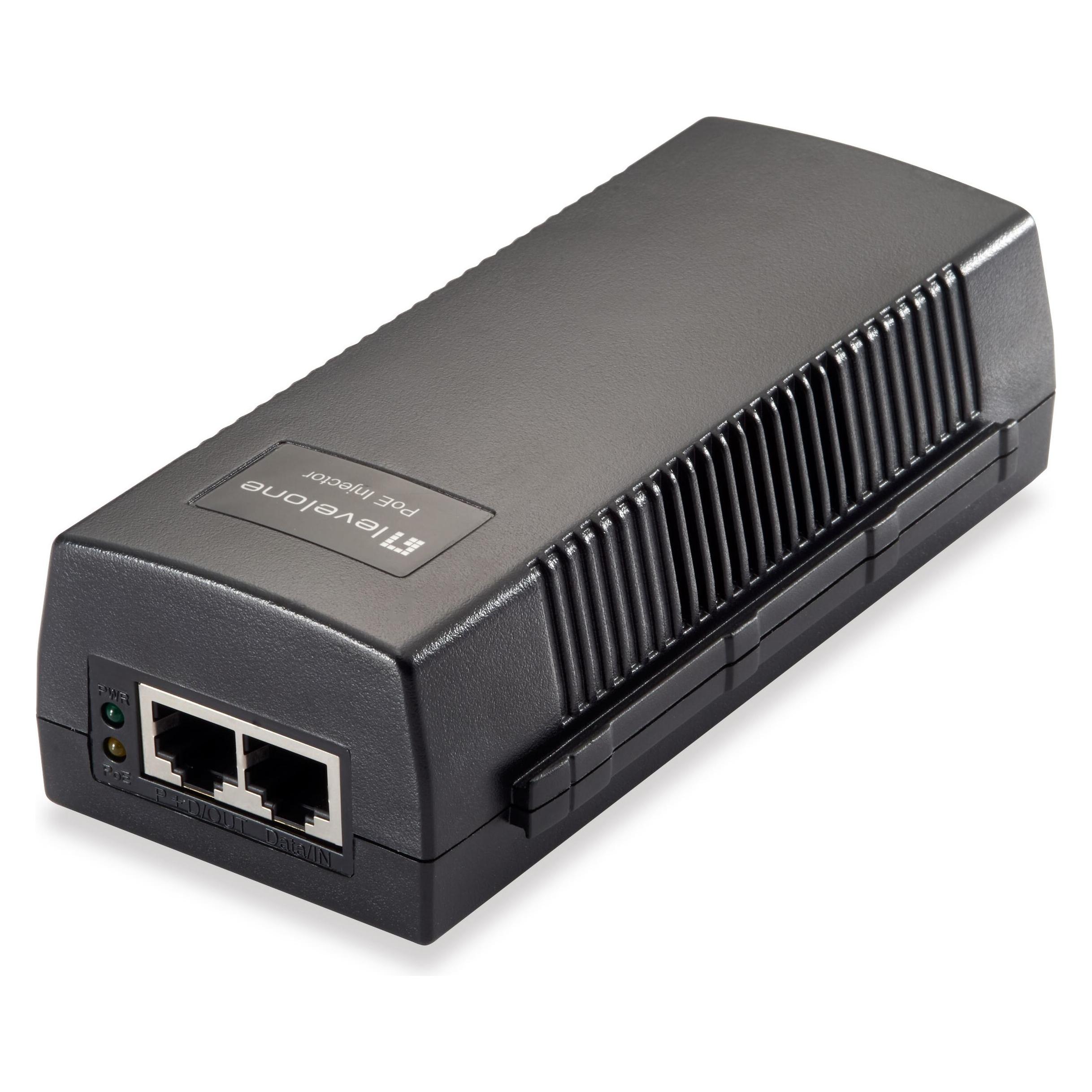 LevelOne FE PoE-Injektor Adapter POI-3014 PoE (802.3af (PoE), 30 W) (POI-3014)