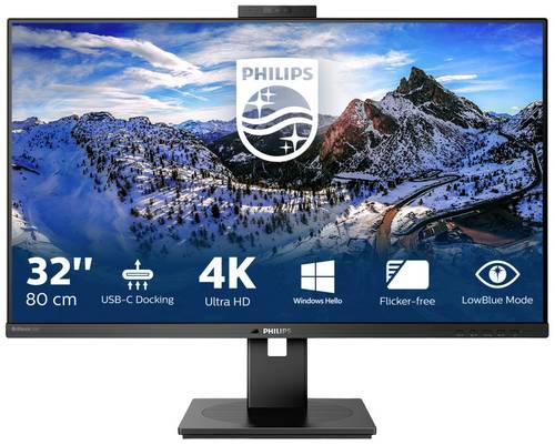 Philips Monitore 329P1H/00 LED-Monitor EEK G (A - G) 61.2 cm (24.1 Zoll) 16:10 4 ms HDMI, USB-A, DVI, DisplayPort, Kopfhörer (3.5 mm Klinke), DVI