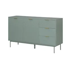 Sideboard  Nanno , grün , Maße (cm): B: 140 H: 79,5 T: 41.5