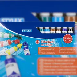 STYLEX® 28652 Ölfarbe - 12 Tuben á 12 ml
