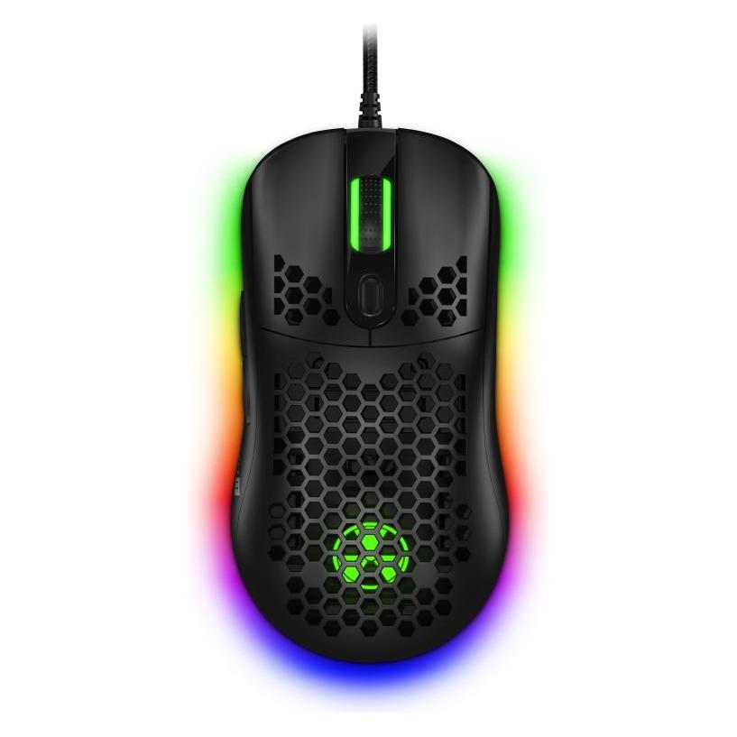 Connectit CONNECT IT BATTLE AIR 2 professionelle optische Gaming-Maus + SW, 12800 DPI, schwarz (Kabelgebunden) (CMO-5511-BK)