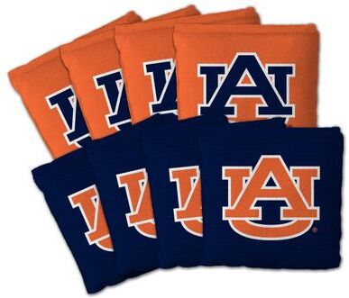 Skip's Garage Auburn Tigers NCAA Dual Sided Pro Stop & Slide Cornhole Bags