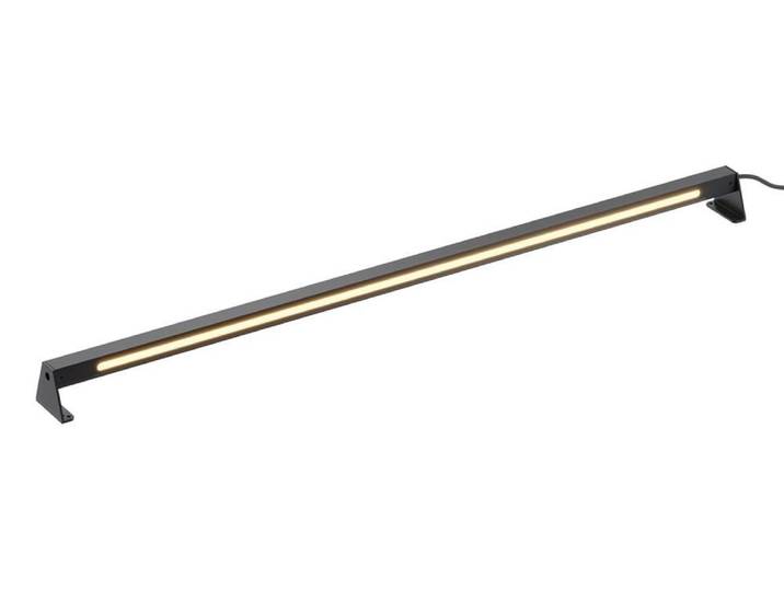 Lampe de sol LED\, lampe extérieure\, alu\, noir\, IP65\, L 100 cm