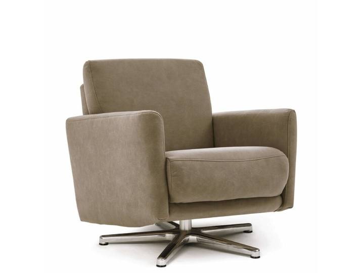 Calizza Interiors Lari Sessel - Microfaser Bulus 14 stone - ohne Zusatzausstattung Modern, Zeitlos