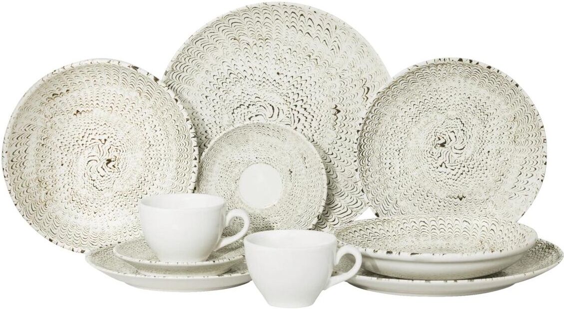 Geschirr-Set THOMAS PORZELLAN "Sandora Set 10-tlg. Porzellan", weiss (beige), Porzellan, Geschirr-Sets, Geschirr-Set beige Einheitsgröße