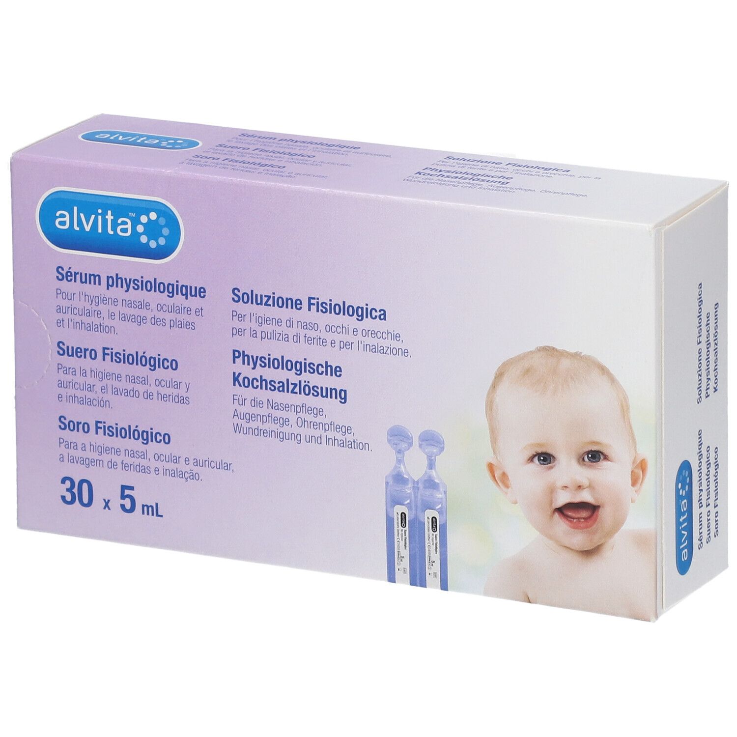 Alvita physiologische Kochsalzlösung Ampullen 30x5 ml