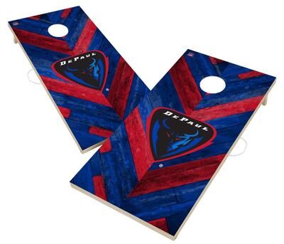 Skip's Garage DePaul University Blue Demons Cornhole Board Set