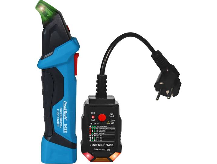 PeakTech P 3432 localisateur de fusibles/détecteur de câbles