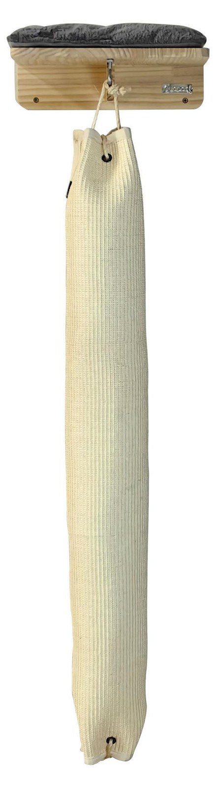 Ak For Pets Quapas! Klimzak Sisal met Plateau en Kussen, Grijs, 180 cm