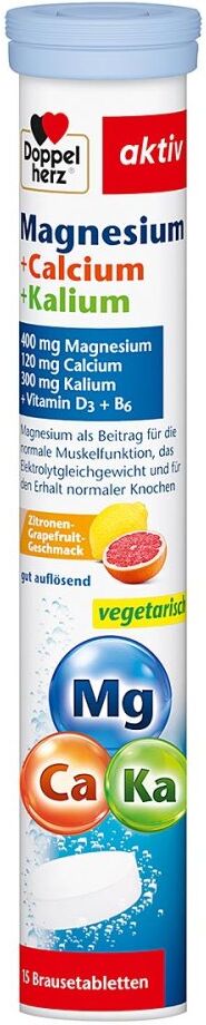 Doppelherz Magnesium+Calcium+Kalium Brausetabletten 15stk