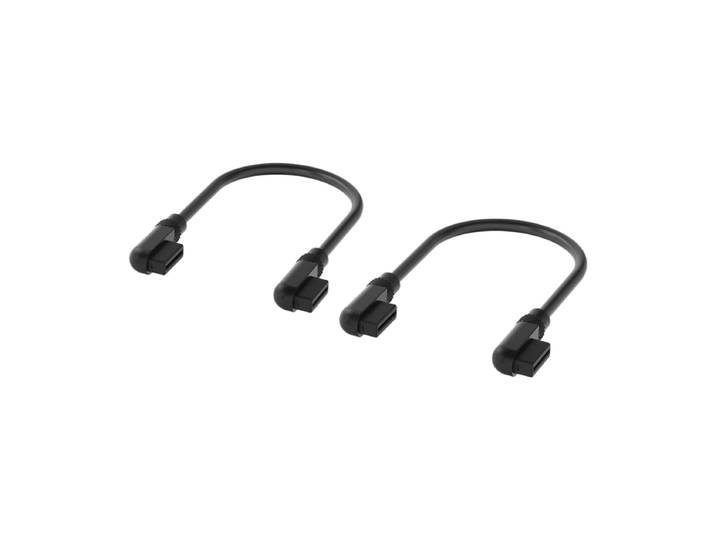 CORSAIR iCUE LINK kabel van 0,135 m met slanke 90°-connectoren, zwart