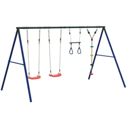 vidaXL Fadenos (2x Schaukelsitz + Trapez + Scheiben-Schaukel)