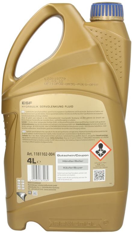 Servolenkungsöl RAVENOL 1181102 ESF SERVO FLUIDE 4L