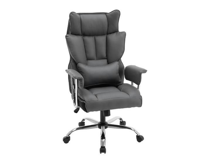 Bürostuhl Leder CHICAGO grau
