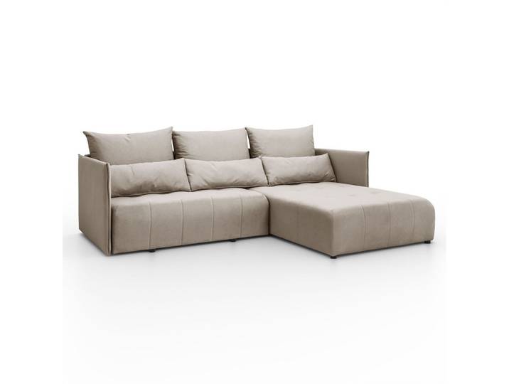 ECKSOFA APOLLO L mit Schlaffunktion und Bettkasten – rechte Seite