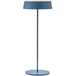 Inemuri tragbare blaue LED-Tischleuchte 2,2 W 2700 K IP54, wiederaufladbar über USB, integrierter Touch-Dimmer – Rossini Illuminazione