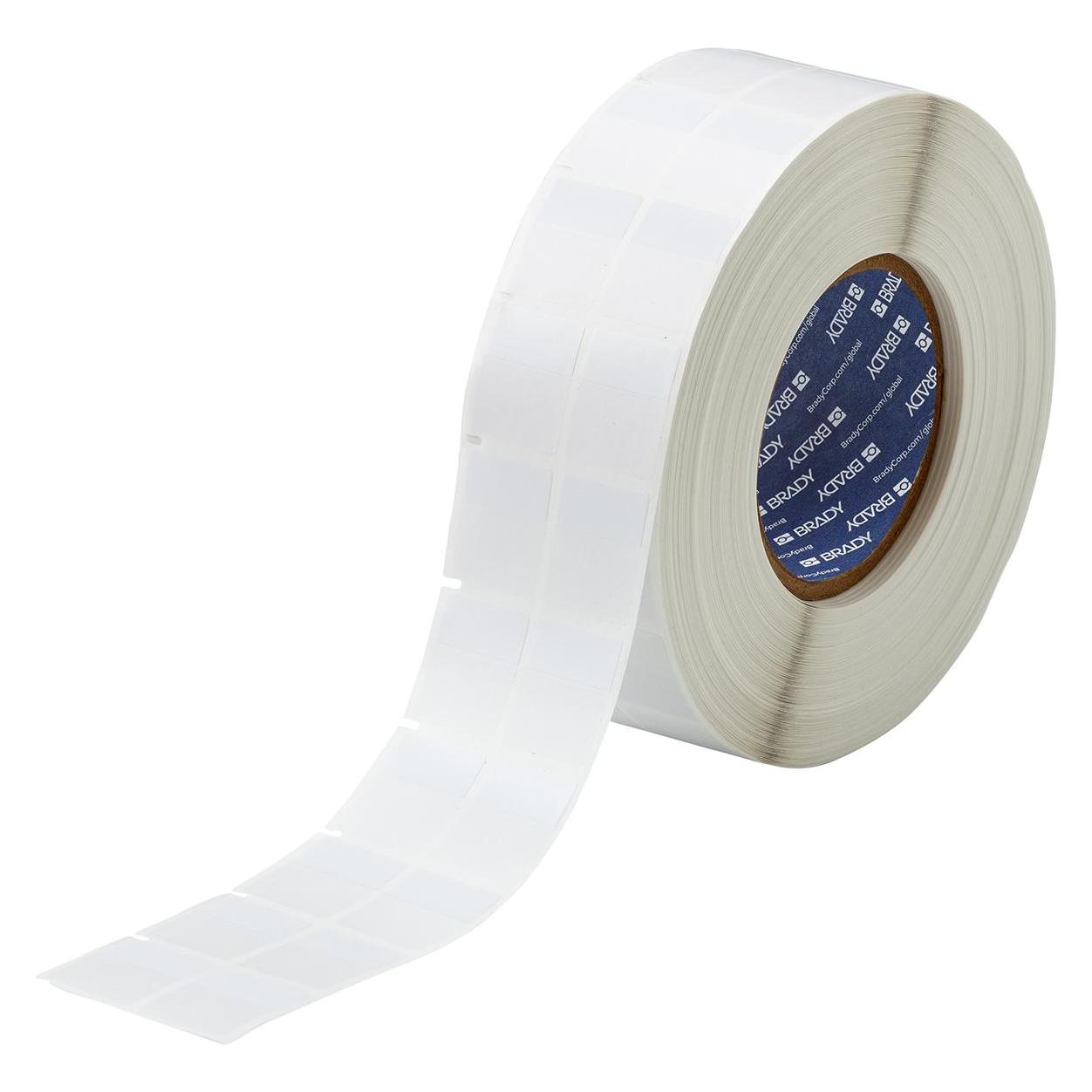 Brady THT-117-427-5, selbstlaminierendes Vinyl, Weiss/Transparent, 25.40 x 12.70(31.75) mm, permane (58.42 mm) (THT-117-427-5)