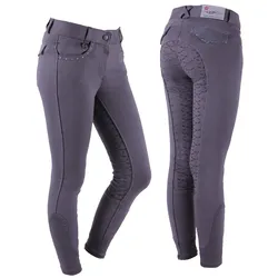 QHP Reithose Elena Junior voll grip grau 2019, QHP17_Gr.: 140