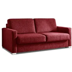 Schlafsofa Cleo Stoff Rot 130 cm