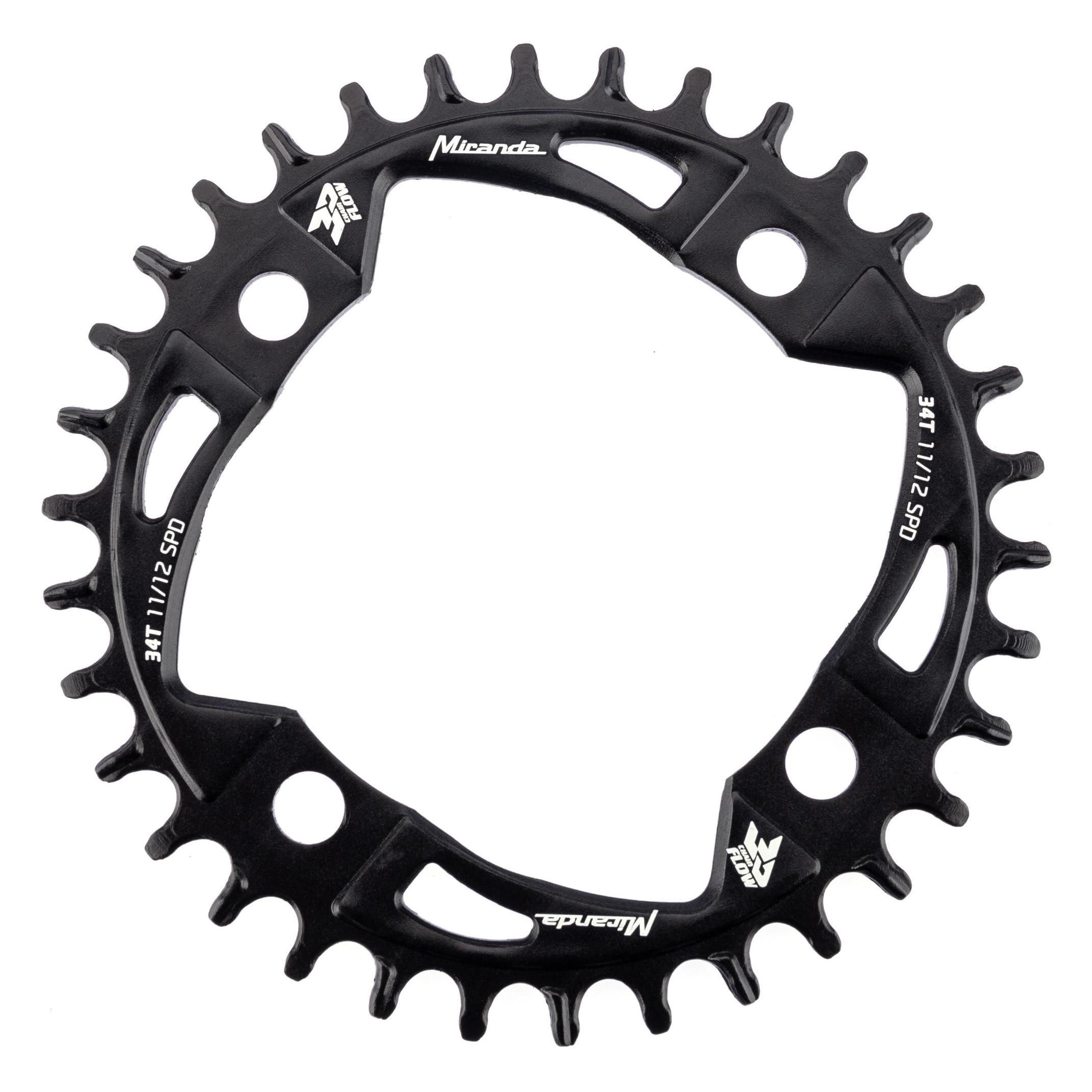Miranda MTB Chainflow 3D Kettenblatt Schwarz 34 zähne (34) (R34D1333A22L32000001)