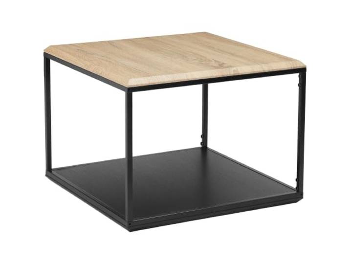 Taion Quadratischer Couchtisch in Eichenoptik, schwarz