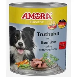 AMORA Dog Sensitive Truthahn & Gemüse | 6x 800g