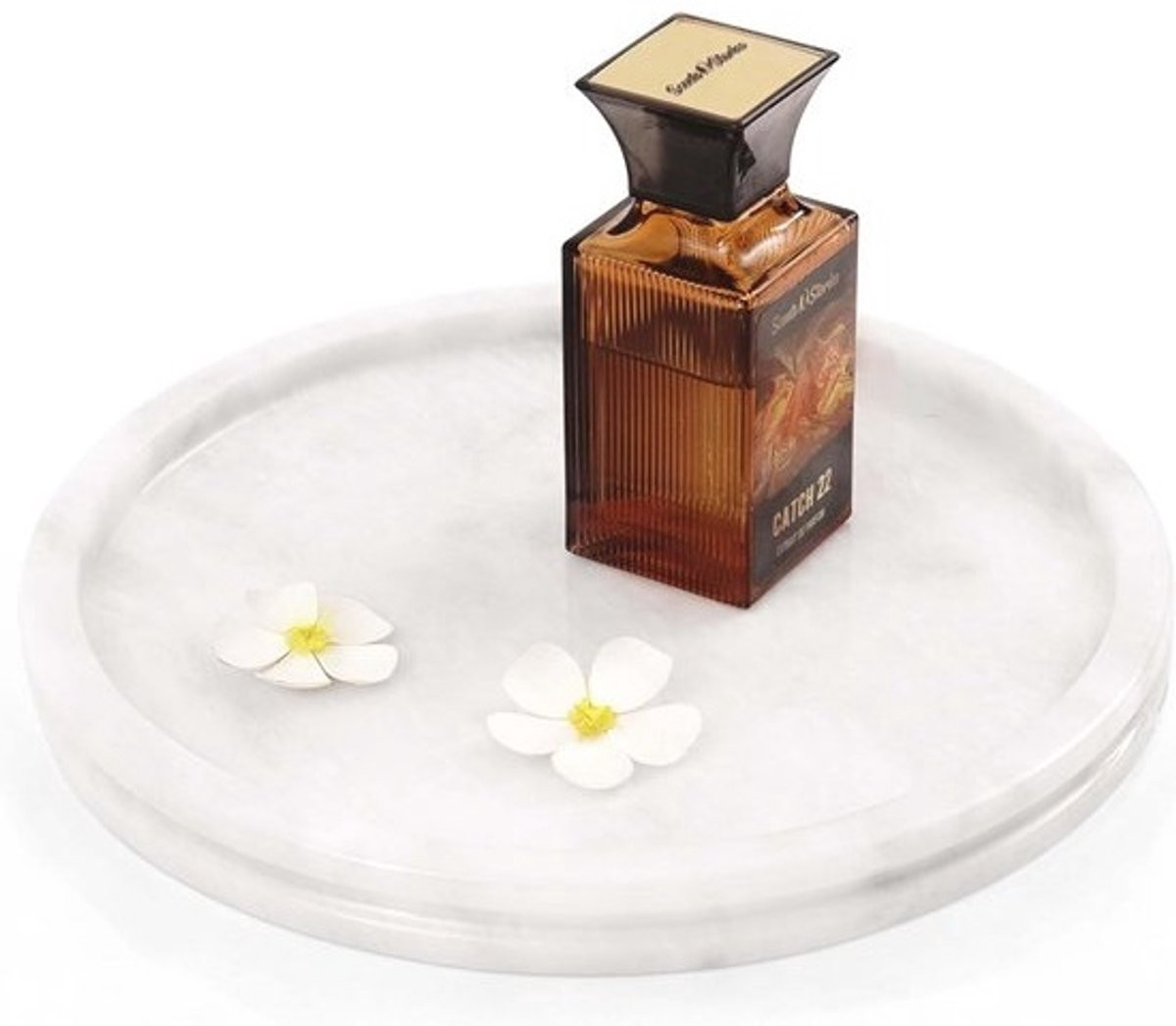 Handgemaakt Marmeren Dienblad 10 Inch - Decoratieve Lade voor Keuken en Tafel