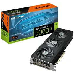 GIGABYTE GeForce RTX 5060 Ti EAGLE MAX OC 16G Grafikkarte - 16GB GDDR7, 128bit, PCI-E 5.0, 2617MHz Kerntakt, 3 x DP, 1 x HDMI, NVIDIA DLSS 4, GV-N506TEAGLEMAX OC-16GD