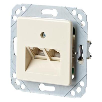 Metz Anschlussdose IAE Design 2x8(4) UPK Cat3 m. Schraubklemme pw 130040111-I (130040111-I)