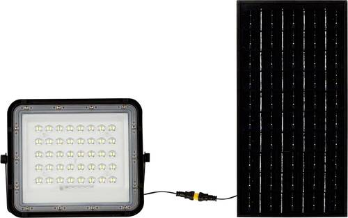 V-TAC VT-80W 7823 LED-Flutlichtstrahler, Solarmodul 10W Leuchtfarben: Kaltweiß