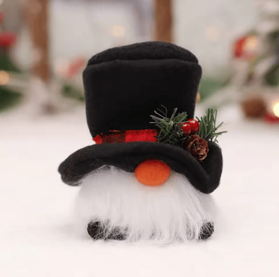 Inspire Picks Glowing LED Christmas Gnome Plush Doll Festive Faceless Gnome Holiday Decoration snowman