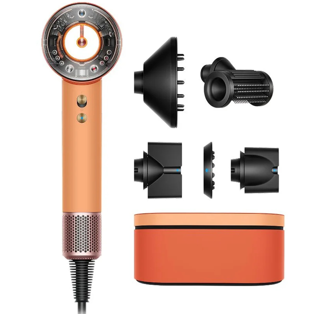 Dyson Supersonic Nural™ Hair Dryer [European Plug Type F] 1&nbsp;un. Ceramic Apricot/Topaz Box