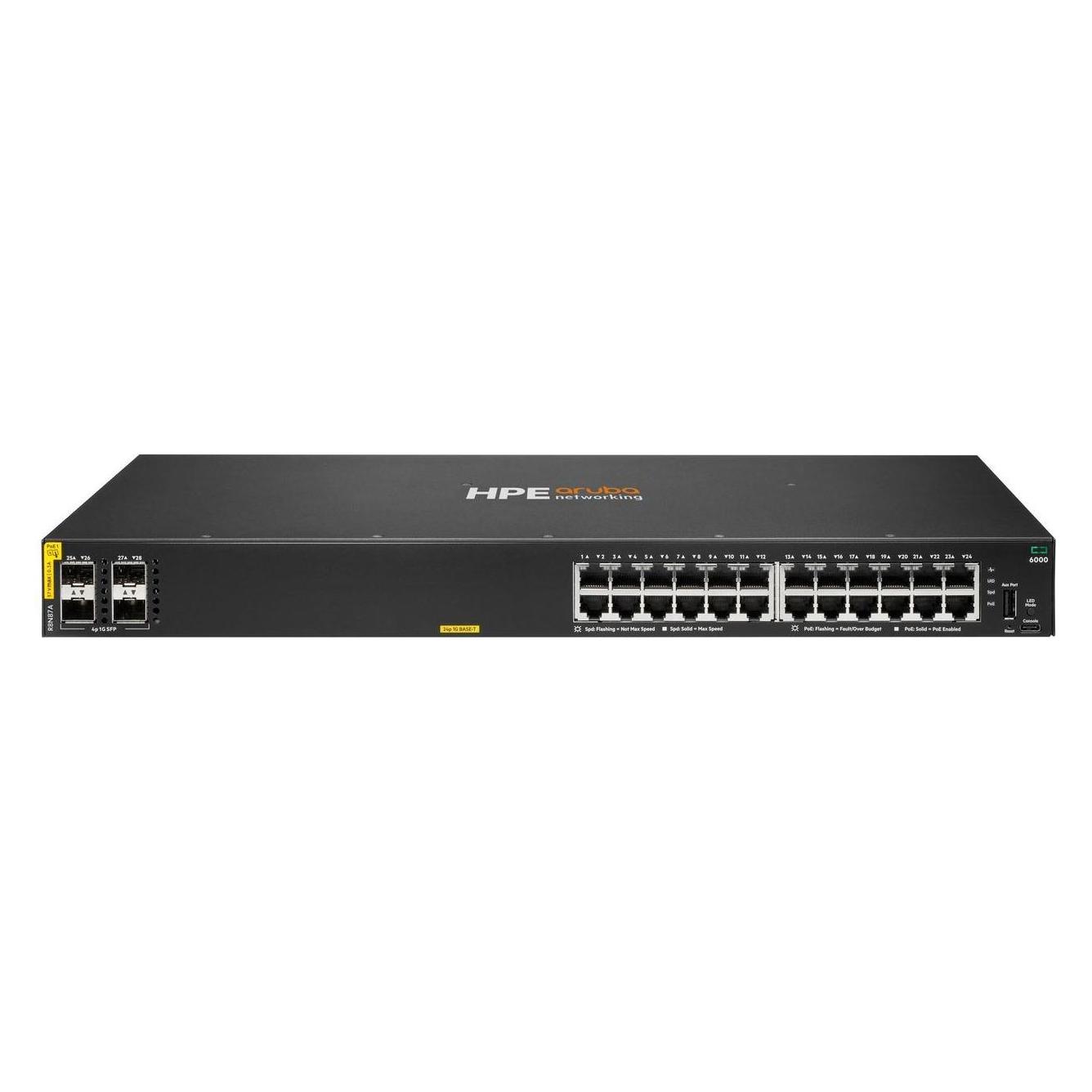 HPE Aruba 6000 24G Class4 Poe (24 Ports) (R8N87A)