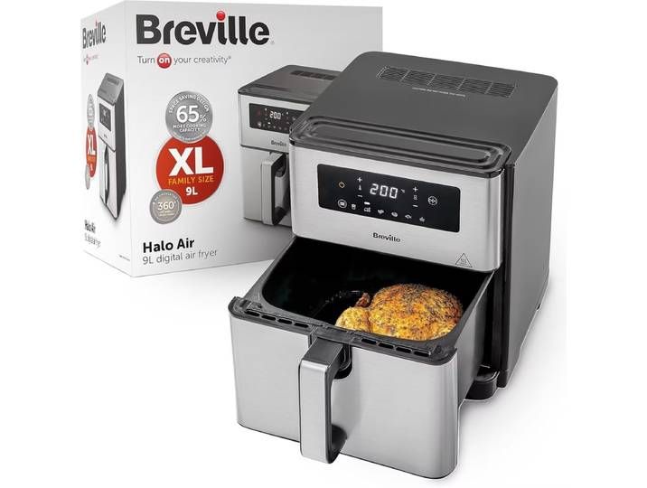 Breville VDF131X - Friteuse - 1700 W - Grijs