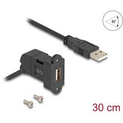 Delock USB 2.0 Adapter [1x USB 2.0 Stecker A - 1x USB 2.0 Buchse A] 67151 0.3 m montierbar